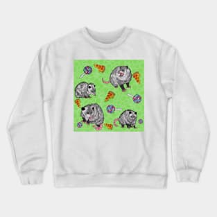 Trashy Friends Green Crewneck Sweatshirt